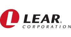 Logo of Lear Corporation with a red symbol and black text.