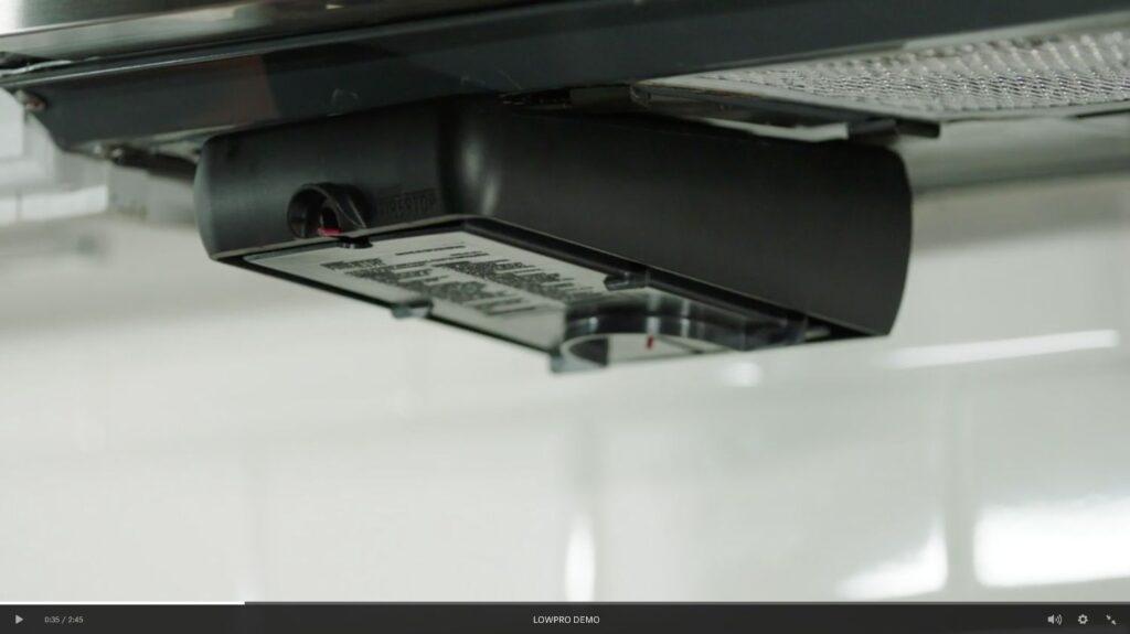 lowpro mounted three quarters view